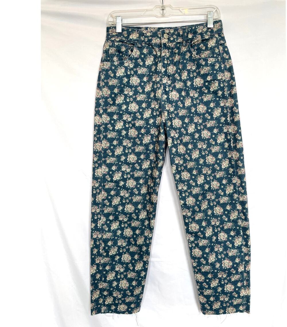 Sfera Mom Super High Rise Floral Jeans, EU 38, Small, US 6, Cottage